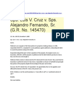 Sps Cruz v Sps Fernando property dispute over Kasunduan offer to sell