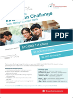 Innovation Challenge: Texas Instruments India Design Contest 2015
