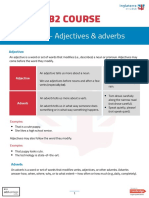B2 Course: Unit 12 - Adjectives & Adverbs