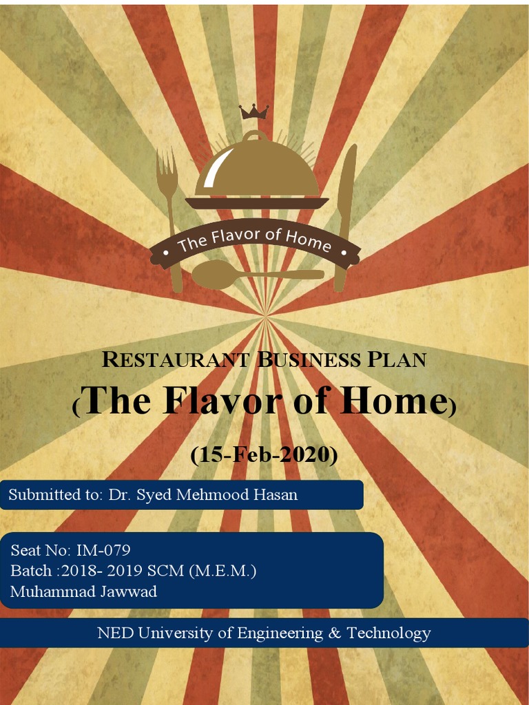 BusinessPlan Food Business PDF Restaurants Point Of Sale