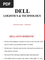 Logistics & Technology: MOUPIA SAHA - 191051014