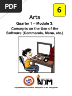 Arts6_Q1_Mod3_ConceptsOnTheUseOfTheSoftware_Version3