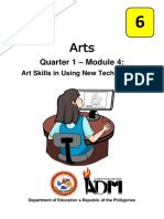 Quarter 1 - Module 4:: Art Skills in Using New Technologies