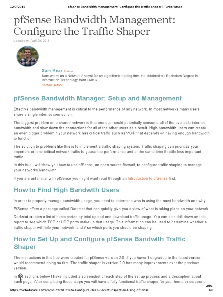 Configure pfSense Traffic Shaper Guide | PDF | Peer To Peer | Voice Over Ip