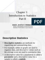 Introduction To Statistics-Part II