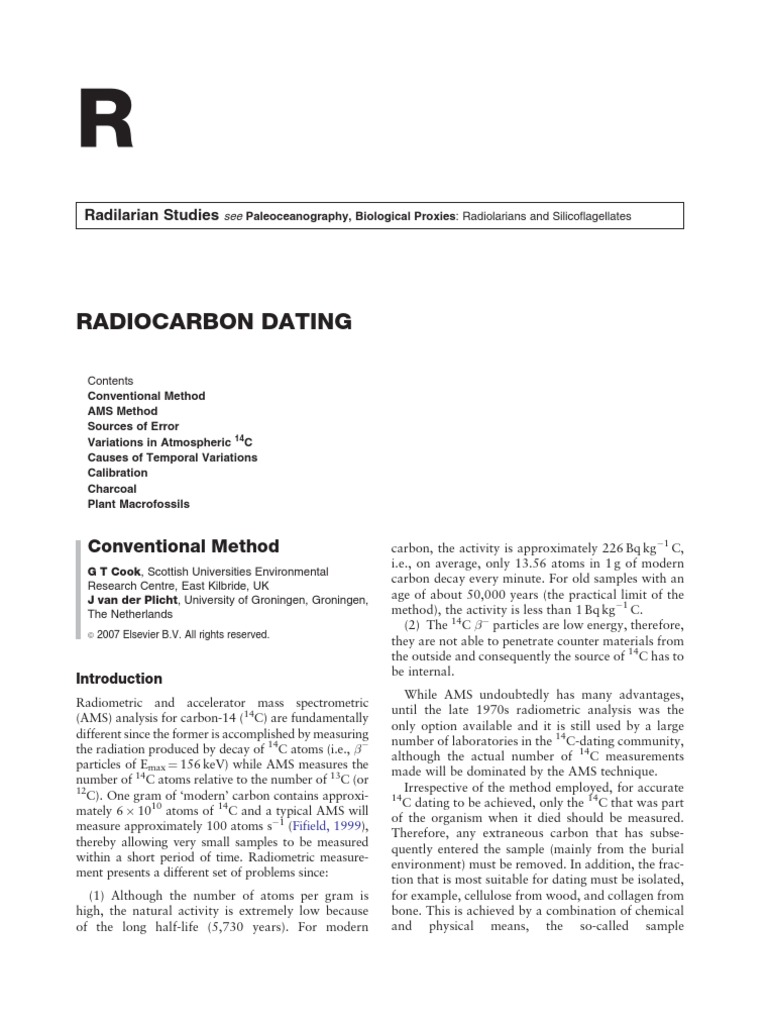Radiocarbon Dating | PDF | Radiocarbon Dating | Chemistry