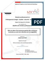 Processus Gestion Ressources Humaines PDF