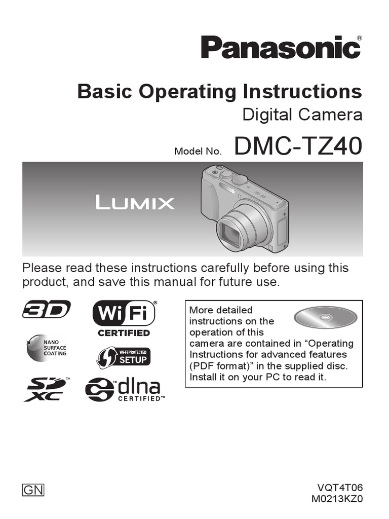 Panasonic DMC tz40 User Manual | PDF | Smartphone | Mobile App