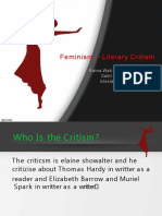 Feminism - Literary Critism: Ratna Wati, Elisa Permatasari, Sakti Sundarti, Rid Iclasia