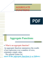 Aggregate Functions in SQL