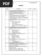 Index: SR - No. Practicals Date Sign 1