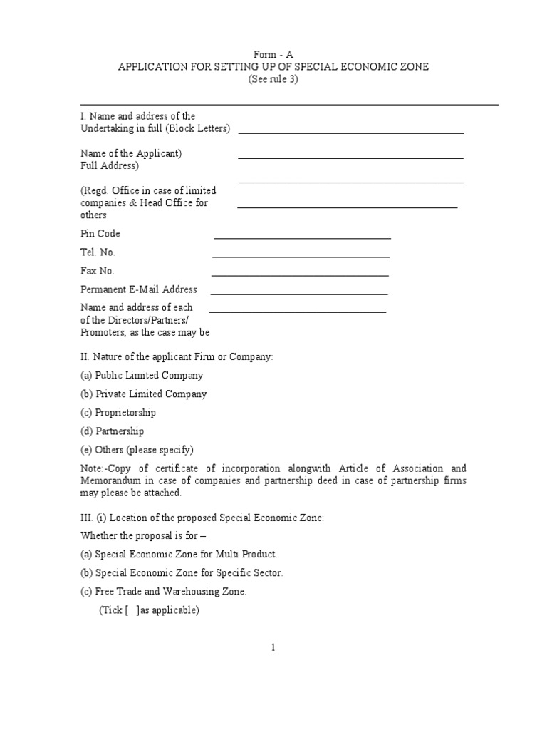 Form A and Checklist | PDF | Foreign Direct Investment | Economies