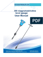 ML1000 Magnetostrictive Level Gauge User Manual