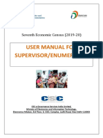 User Manual For Supervisor/Enumerator: Seventh Economic Census (2019-20)