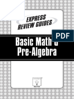 Express Review Guides - Basic Math and Pre-Algebra PDF