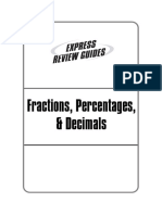 Express Review Guides - Fractions, Percentages and Decimals PDF