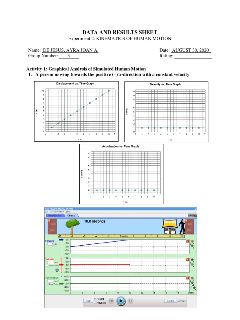 Kinematics of Human Motion Data | PDF | Velocity | Speed