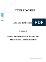 Lecture Notes: Data and Text Mining