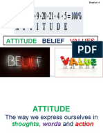 Session 4 Attitude, Belief Values