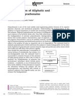 Biodegradation of Aliphatic and Aromatic Polycarbonates