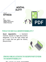 Managing Social Responsibility and Ethics: BY: Aguda, Jethro Padagas, Resureccion Villeza, Ferly May