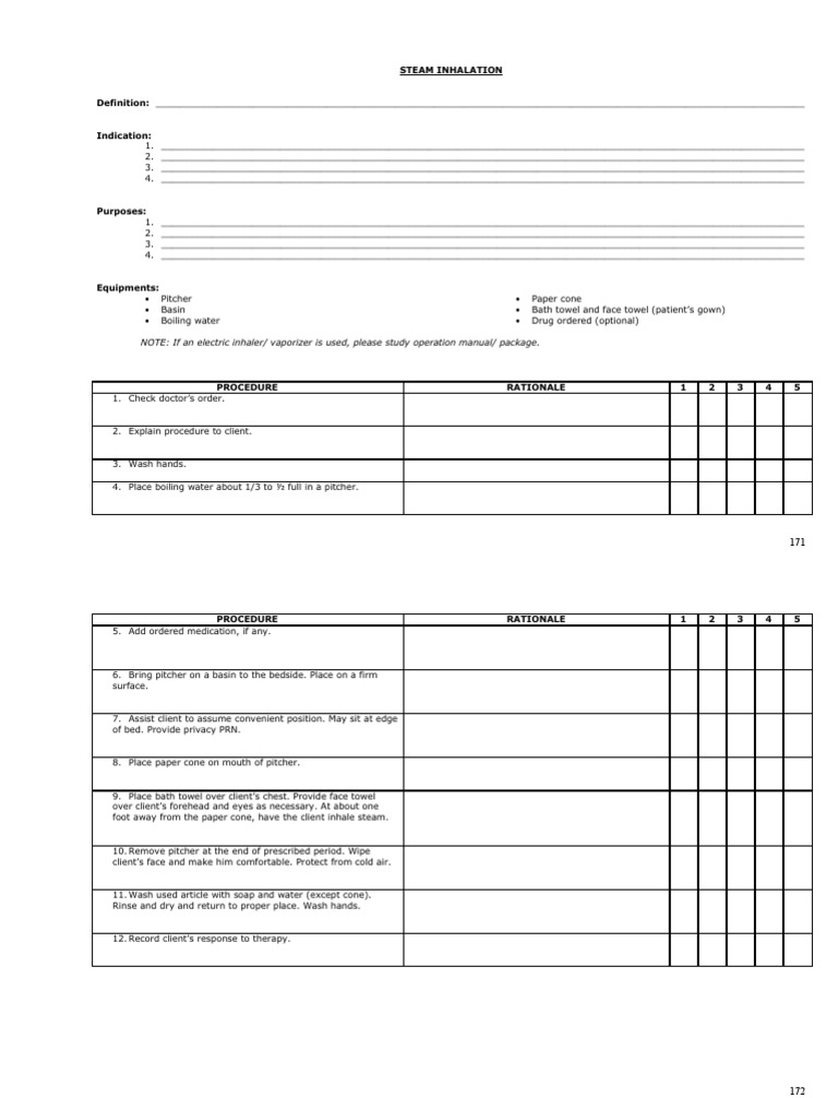 9 Steam Inhalation Pdf Hand Washing Clinical Medicine