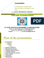 A Competitive Comparison of Soft Drink Industry in India in Context of Pepsico and Coca Cola Ent - Inc