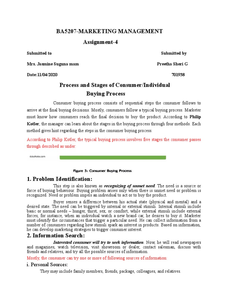 Consumer Buying Process Stages | PDF | Brand | Marketing