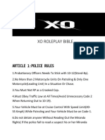 Xo Roleplay Bible: Article 1:police Rules