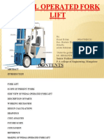Pedal Operated Fork Lift: Senior Professor P.A College of Engineering, Mangalore