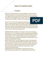 Midterm Report On F.M Plastics Limited.