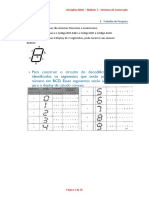 Sistemas de numeração: síncronos, assíncronos, BCD, ASCII e displays