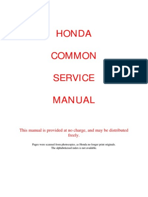 Blue Fultar Xxx Mp 3 - Honda Goldwing Common Service Manual-EC21B | Screw | Bearing ...