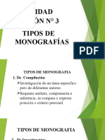 SESIÓN #3 - Tipos de Monografía