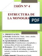SESIÓN #4 - Estructura de La Monografía