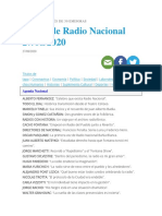 Diario de Radio Nacional Argentina 27-08-2020