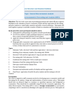 Course Structure and Standard Syllabus Course Topic: General Macroeconomic Analysis Course Title: Macroeconometric Forecasting and Analysis (MFA)