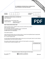 University of Cambridge International Examinations International General Certificate of Secondary Education