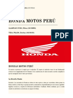 Estrategias de marketing y comunicación de Honda Motos Perú
