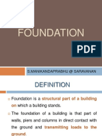 Foundation: S.Manikandaprabhu at Saravanan