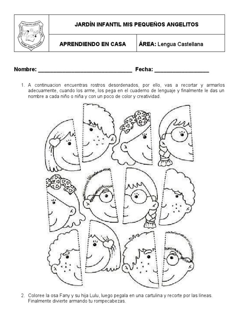 Actividades de Lengua para Preescolar | PDF | Artes del Lenguaje y ...