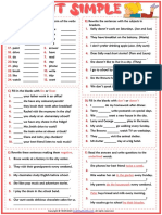 Present Simple Tense Esl Printable Grammar Test Worksheet PDF