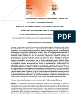 ENANCIB 2018 - GT5 - A Gestao de Documentos No Poder Executivo Do Estado Da Bahia - Adriana Silva e Ricardo Coutinho