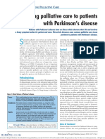 Extending Palliative Care To Patients With Parkinson's Disease