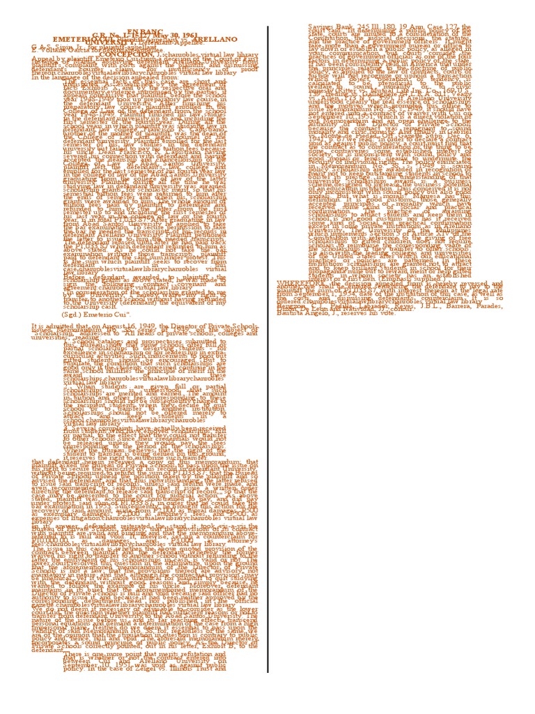 Cui v arellano university pdf damages college