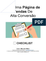 CheckLIST - Como Criar Uma Pagina de Vendas de Alta Conversão 13 Elementos