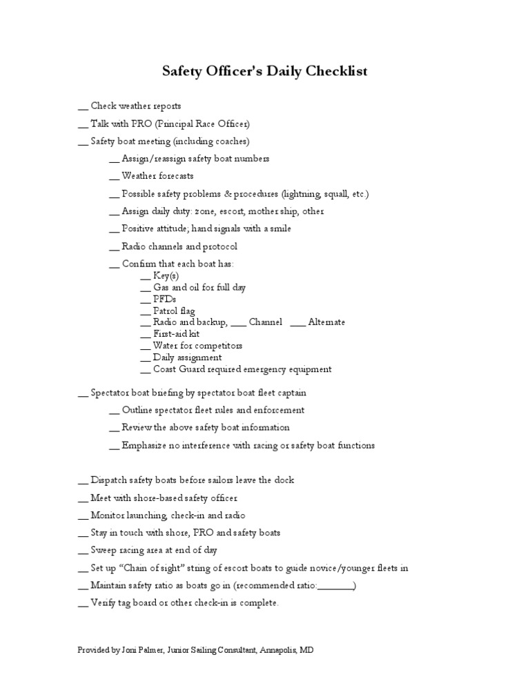 Safety Checklist 05 | PDF