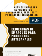 Exigencias de Empaques para Productos Artesanales, Textiles