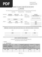 Sworn Statement of Assets, Liabilities and Net Worth: Joint Filing