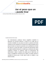 Cómo Calcular El Peso Que Un Electroimán Puede Tirar